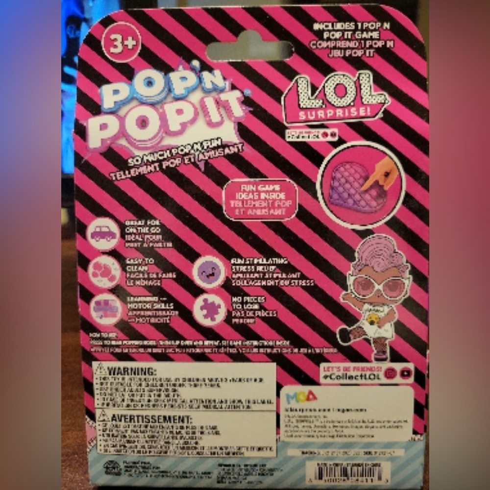LOL Surprise Heart Pop’n Pop It - Picture 2 of 2